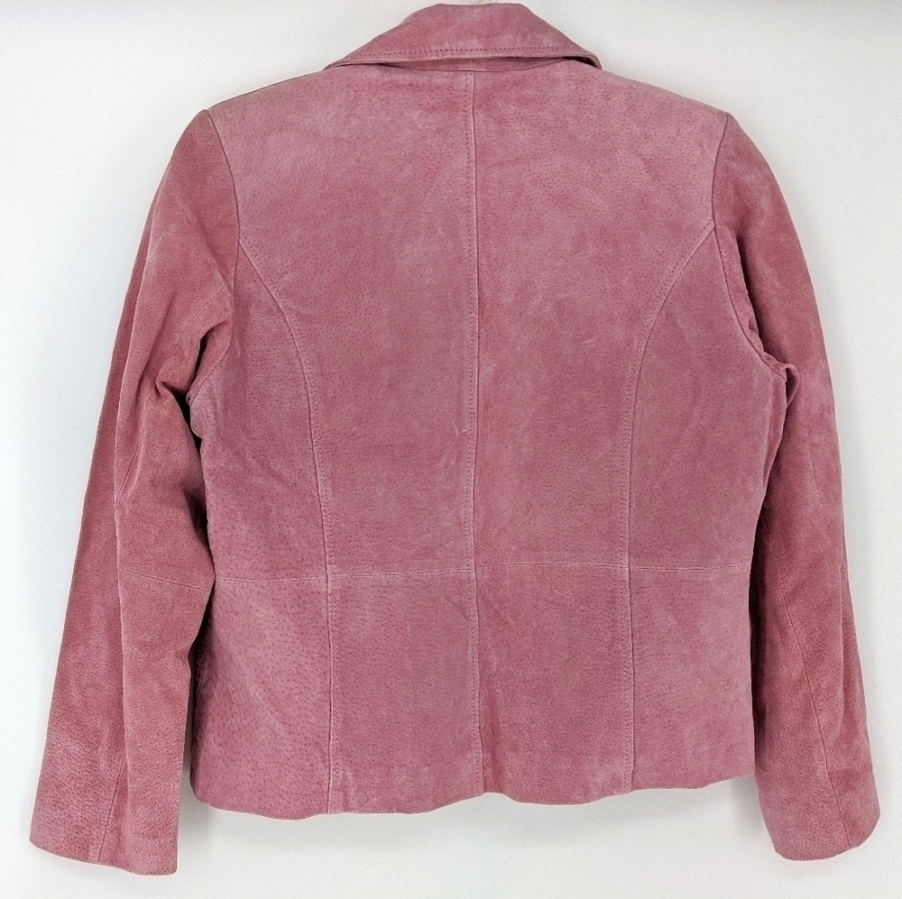 NEW Relativity Pink Salmon Washable Suede Leather - Picture 2 of 11